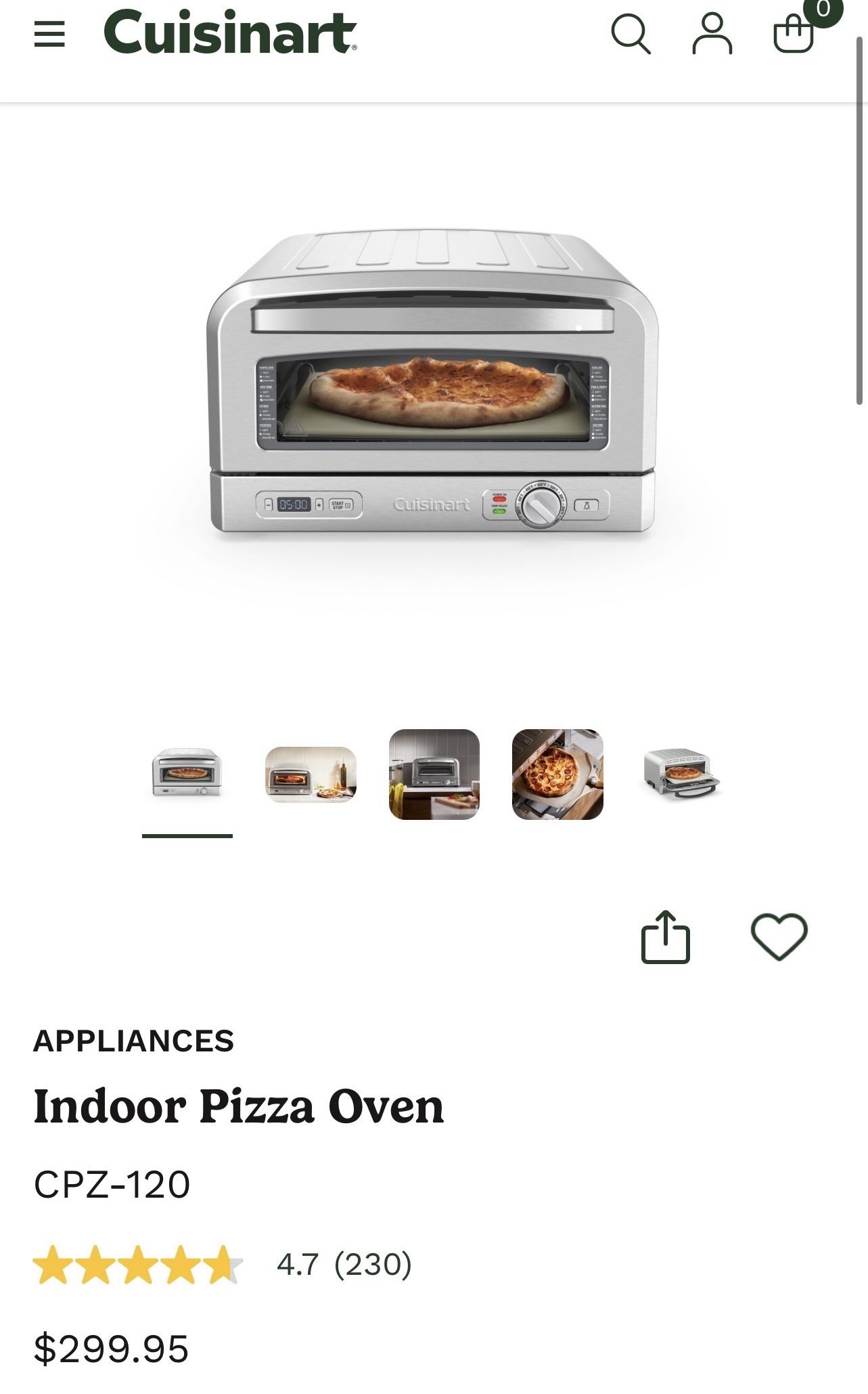Cuisinart Indoor Pizza Oven
