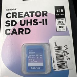 Sandisk Creator SD UHS Card 128 GB