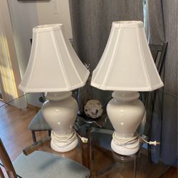 Lámparas Blancas De Ceramica