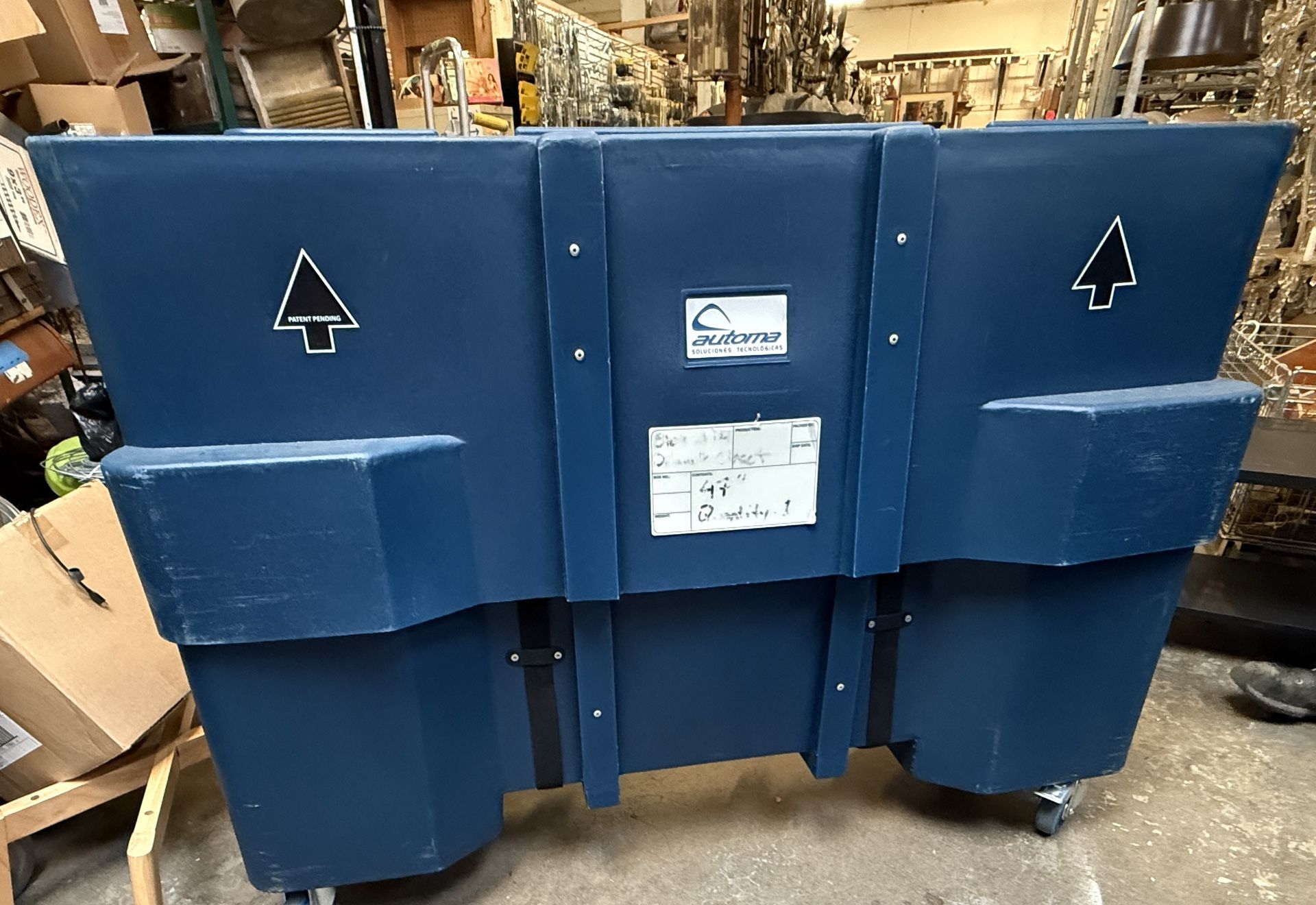 Multimedia Display Shipping Case on Castors