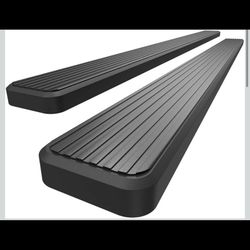 HD Ridez Stainless Steel Running Board Side Step Bars 6" Black Compatible with Jeep Liberty 2008-2013  (Nerf Bar Side Steps Side Bars) 