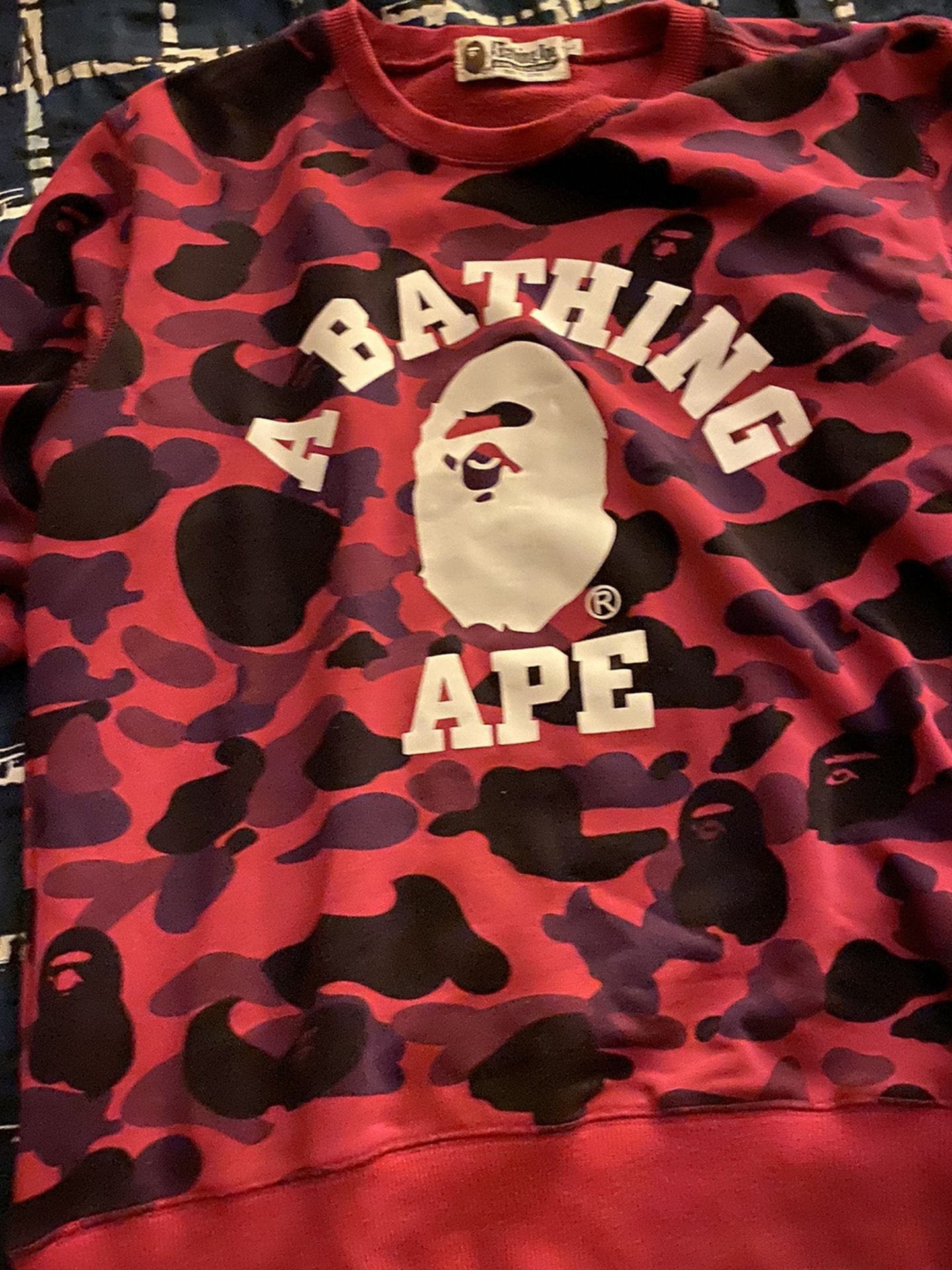 Purple Camo Bape Sweater