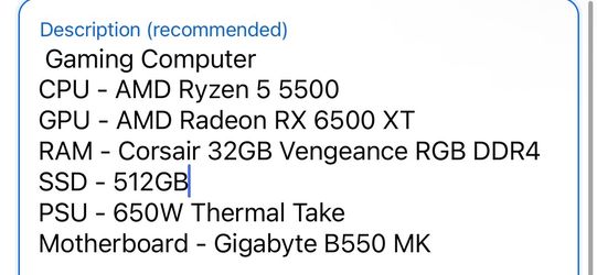 Gaming Computer