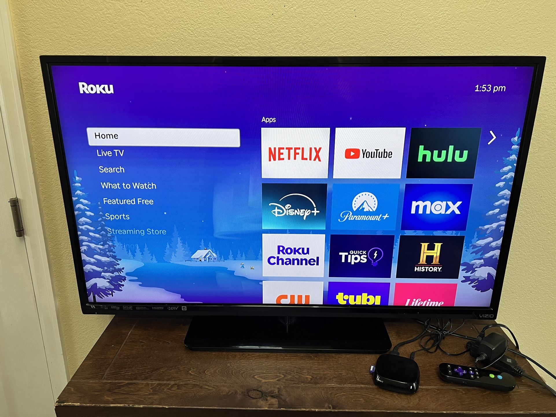 43” Vizio Tv With roku