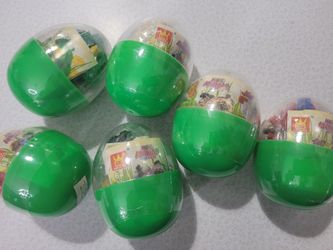 Lot of 6 Wange mini Animal Building Block Eggs (Rooster Frog Birds) New Sealed