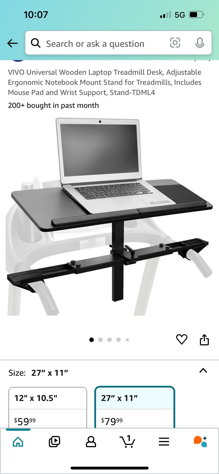 VIVO Treadmill Desk- Adjustable