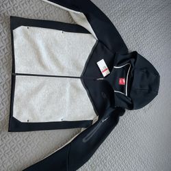 Nike Tech Fleece Full-Zip Windrunner Hoodie Black/Dark Grey Heather 