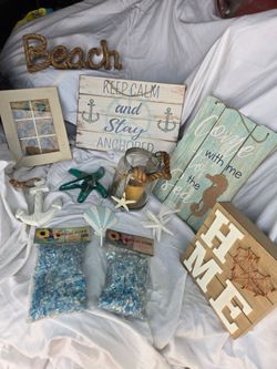 Coastal Beach Themed Home Decor Bundle