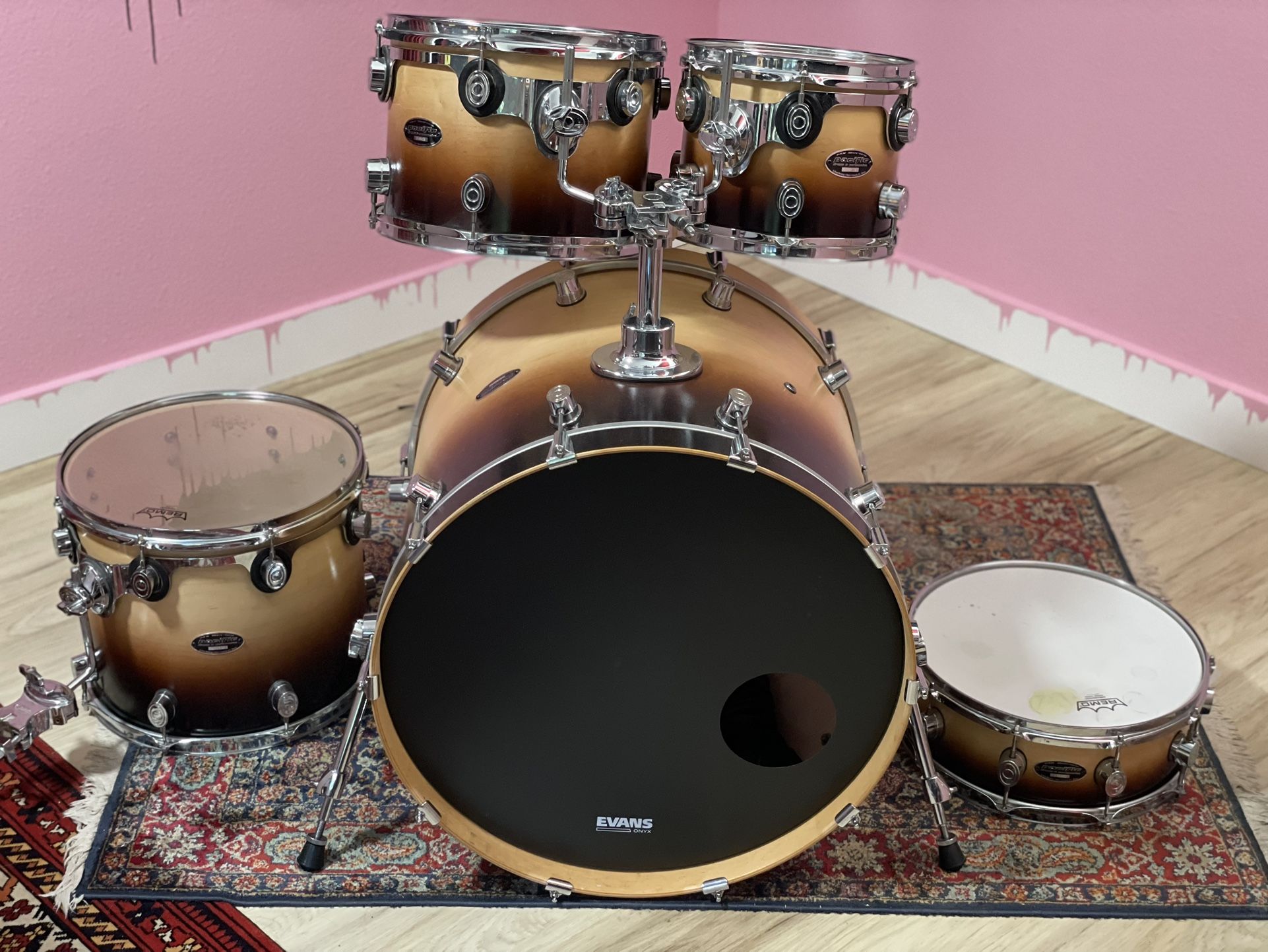 PDP/DW CX Series 5 Piece Drum Set