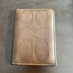 Coach Card Leather Wallet