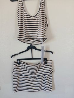 Set de 2 piezas falda y blusa size L
