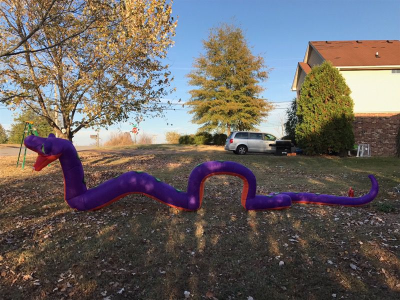 Home Accents Holiday 4 ft Giant Snake With LED Lights 22PA48156