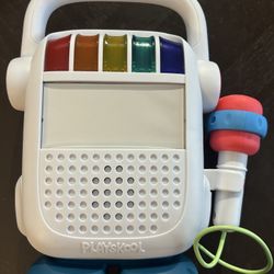 Playskool Rock n’ Roll Bot, Kids Bluetooth Speaker and Voice Changing Karaoke Microphone Toy, Ages 3 and Up
