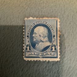 1908 1 cent  Benjamin Franklin Stamp