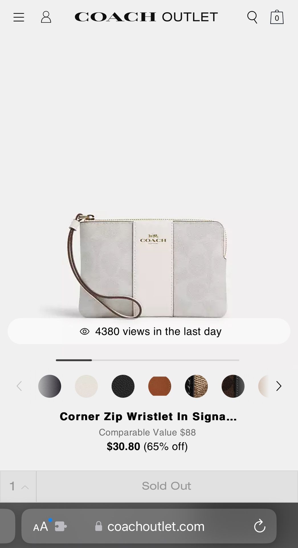 Coach Wristlet NWT