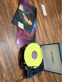 Victrola record player never used