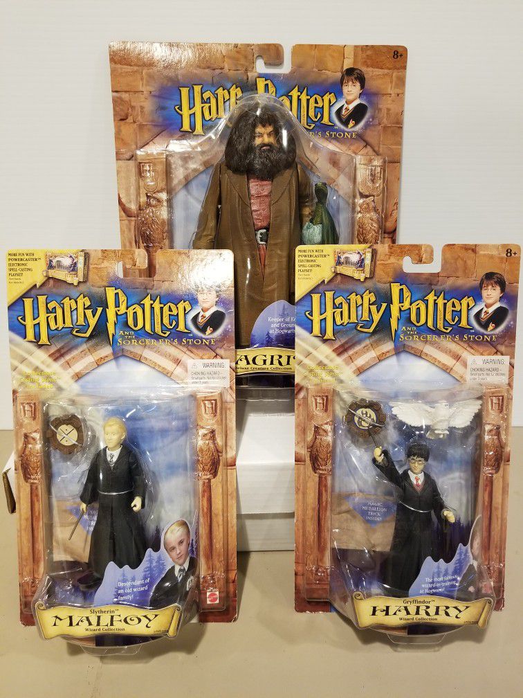 Harry Potter And The Scorcer's Stone Action Figure Lot Of 3