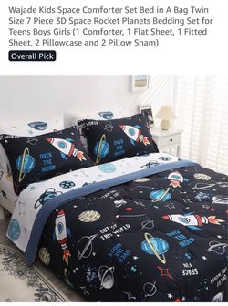 WAJADE kids space comforter 7 pcs set