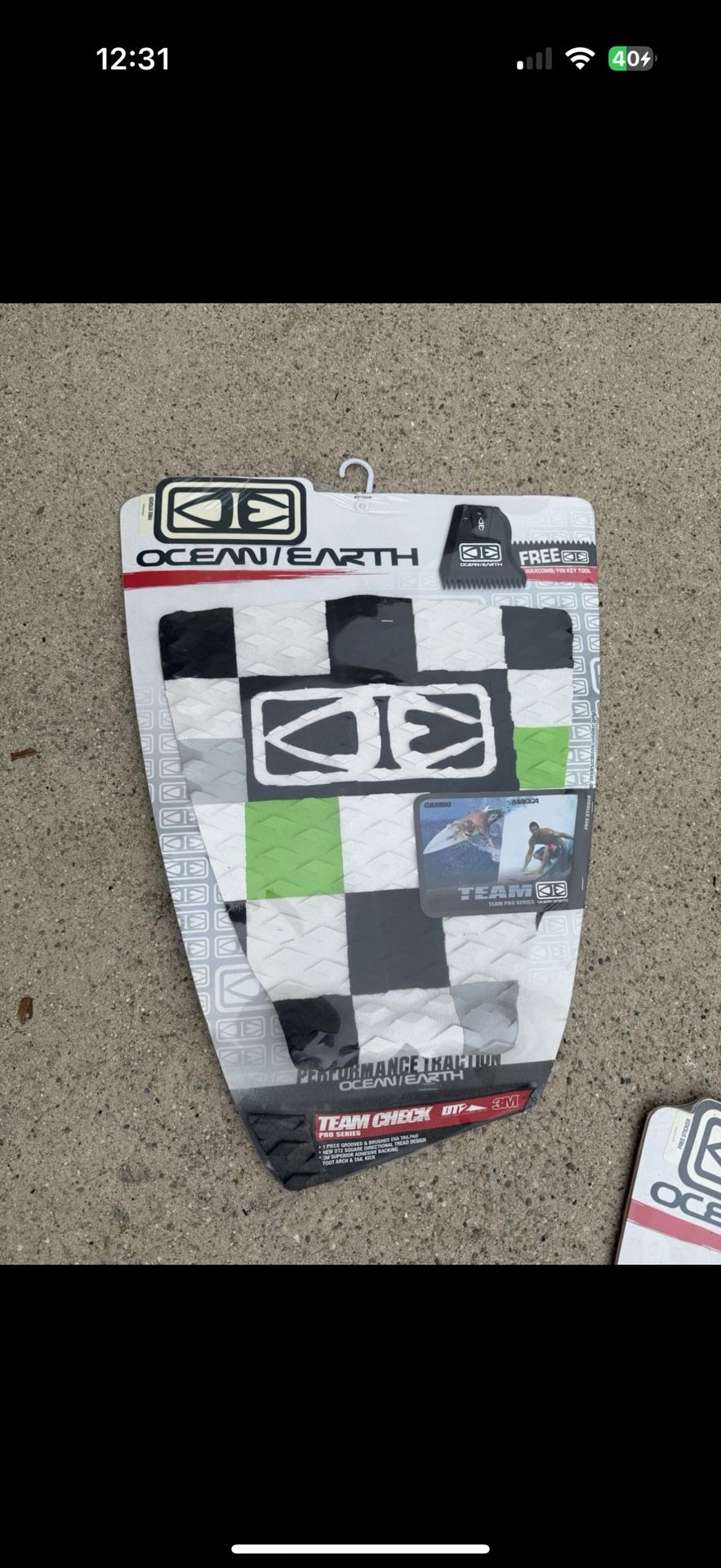 NEW Ocean And Earth Checkered Surfboard Deck Pad