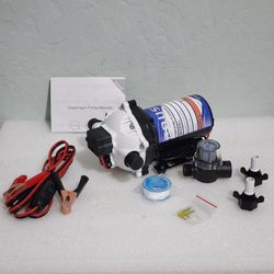 Ebusin 12V Pump, 5.5GPM Diaphragm Water Pump, 60Psi 1/2MNPT Connection EB5500-12