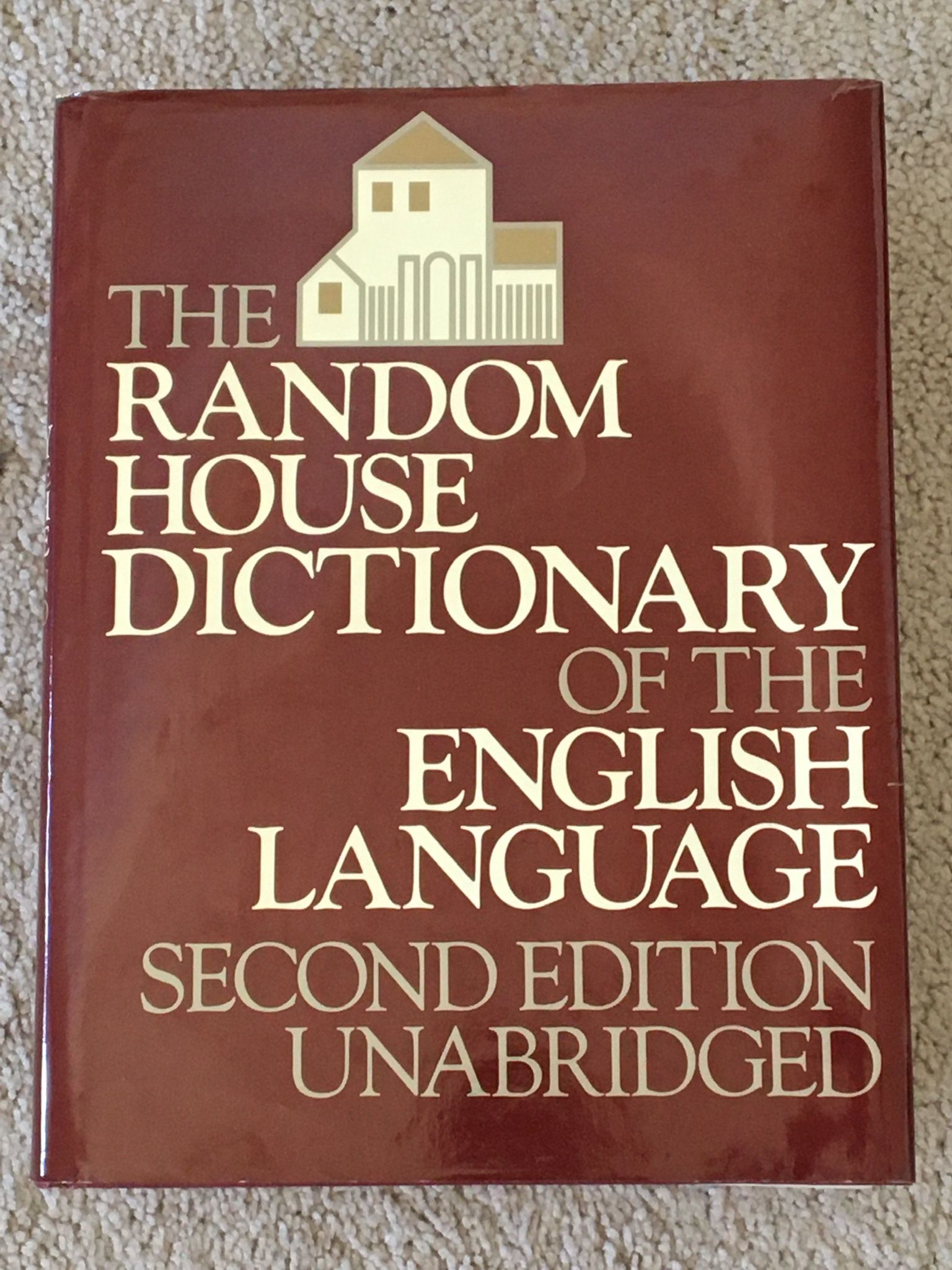 The Random House Dictionary Of The English Language Second Edition Unabridged, ultimate dictionary book reference, massive hardcover classic collectib