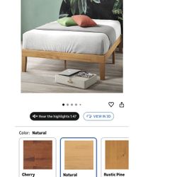 NEW: ZINUS Moiz Wood Platform Bed Frame - Queen