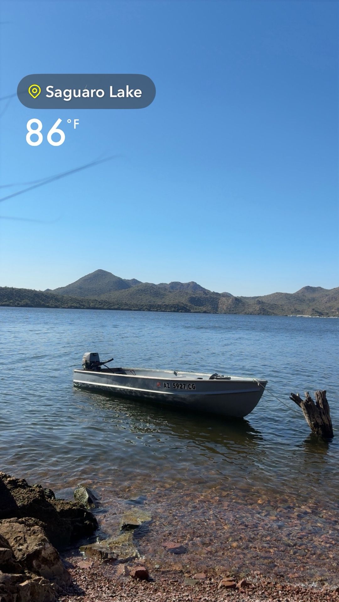 14’ V Hull w/ 9.8hp New Tohatsu