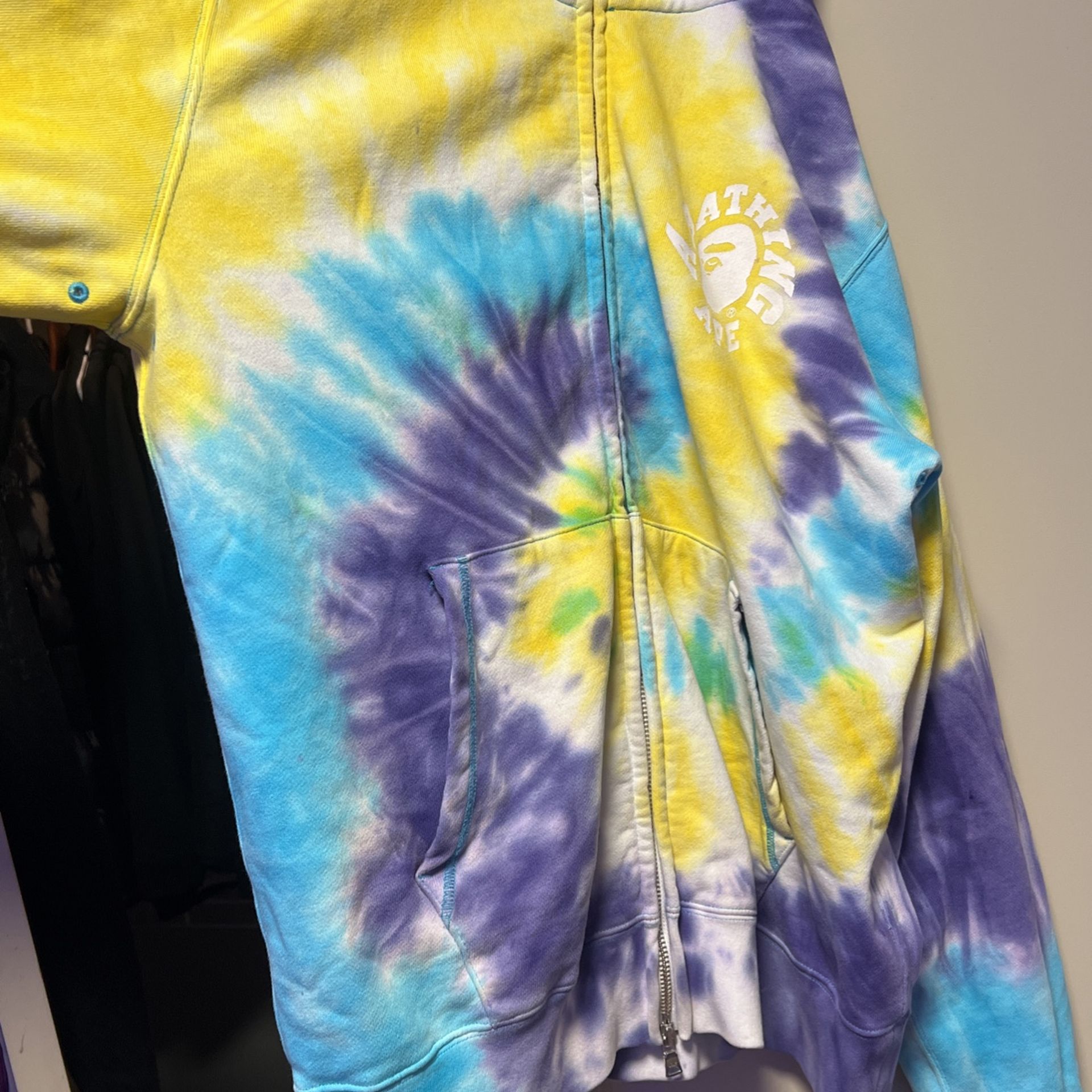 Bale Tie Dye Wide Full Zip Hoodie “Muliticolor