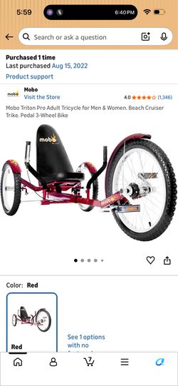 Mobi Triton Adult Cruiser- Fully assembled!
