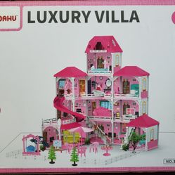 Luxury Villa Doll House for Kids ( Brand New, Never Used, In Box ) For $45