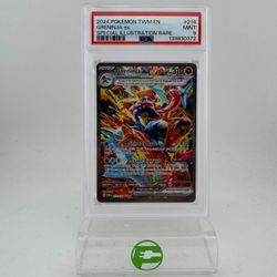 Pokémon TCG Twilight Masquerade Greninja ex 214/167 English PSA 9