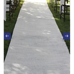 Burlap Aisle Runner
