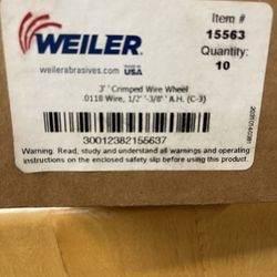 WEILER  3” Crimped Wire wheel 