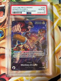 2024 One Piece Promo PSA Magazine Exclusive #060 Monkey D. Luffy PSA 10 GEM MINT