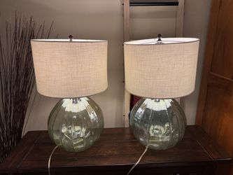 Pottery Barn Bedside Lamps. Set of 2