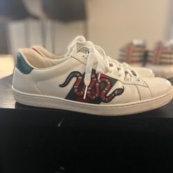 Gucci Ace Embroidered Snakes Size 42 1/2 