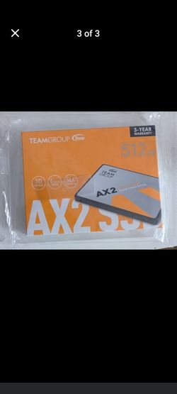 TeamGroup AX2 512GB 2.5" SATA SSD Brand New