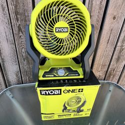 Ryobi 18V Cordless Whisper Hybrid Fan TOOL ONLY / NEW