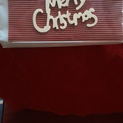 Handmade Greek Merry Christmas Wooden Card Imported From Greece 