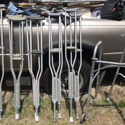 Crutches And Walkers Only $15 Each Firm