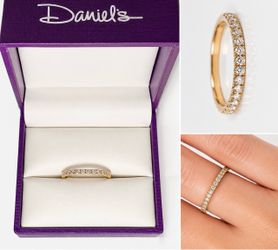 Daniel's 14K Gold Diamond Anniversary Band, Real Natural Diamonds