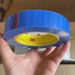 3M 8902 Blue Polyester Masking Tape - 1 in Width x 72 yd Length