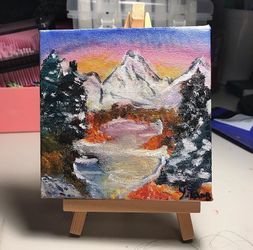 Newly painted art decor