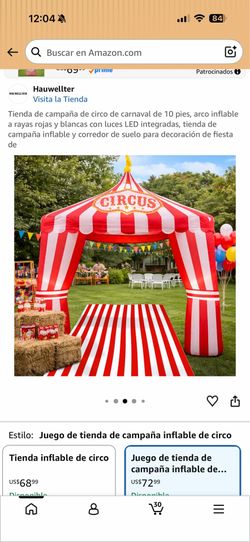 Arco inflable de circo 10 pies