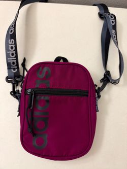 adidas Burgundy Compact Crossbody Belt Bag