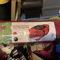 Rolling Tote- Fits A 9ft. Artificial Tree , Garland And Wreaths