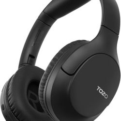 TOZO HA1 Bluetooth 5.4 Over Ear Headphones, 70H Playtime with Mic, Foldable Wireless Headset, Deep Bass Stereo Sound Customizable 32 EQ Music Mode Via