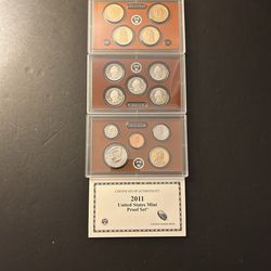 Coins— 2011S - Brilliant Uncirculated proof set in original mint packaging - Total 14 Coins