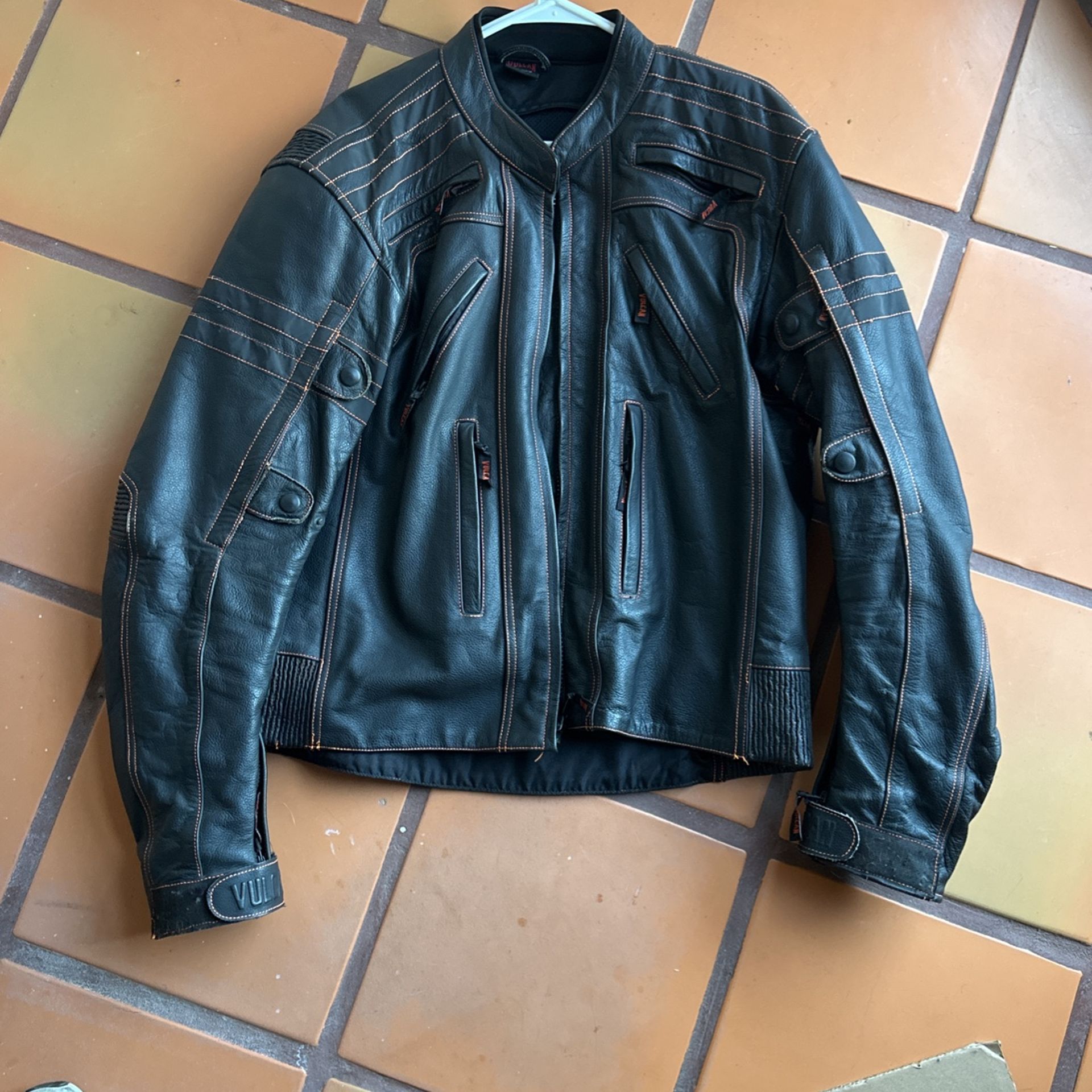 XL Vulcan Leather biker Jacket