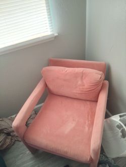 Pink sofa chair